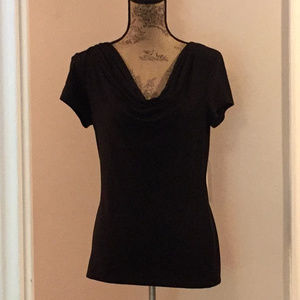 Ann Taylor drape neck shell